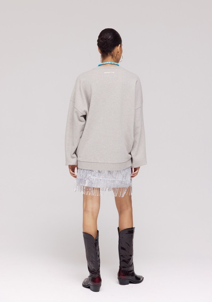 HARPER & YVE Varsity Sweater Grey