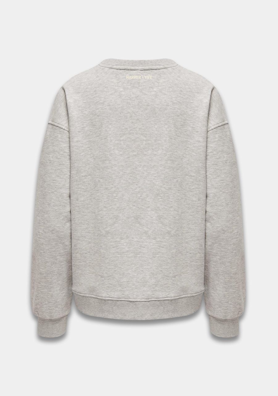 HARPER & YVE Varsity Sweater Grey