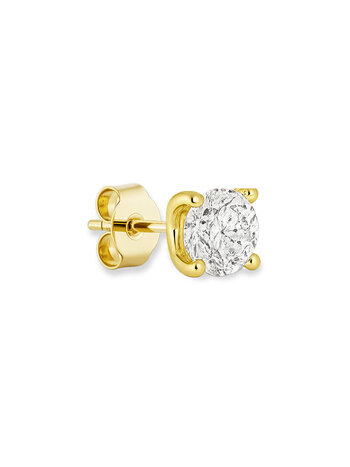 BILLION AVENUE Crystal Diamond Earstud Gold