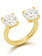 BILLION AVENUE Copy of Double Diamond Ring Silver