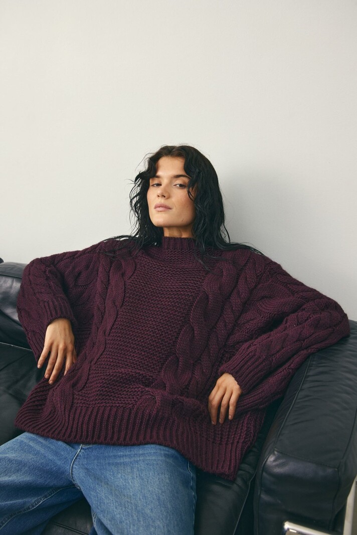 NOELLA Lisbeth Knit Burgundy TU