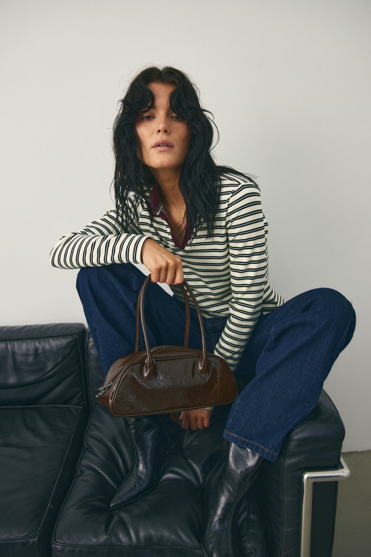 NOELLA Luane Top Caryll Black Stripe