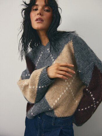 NOELLA Lai Knit Grey Melange
