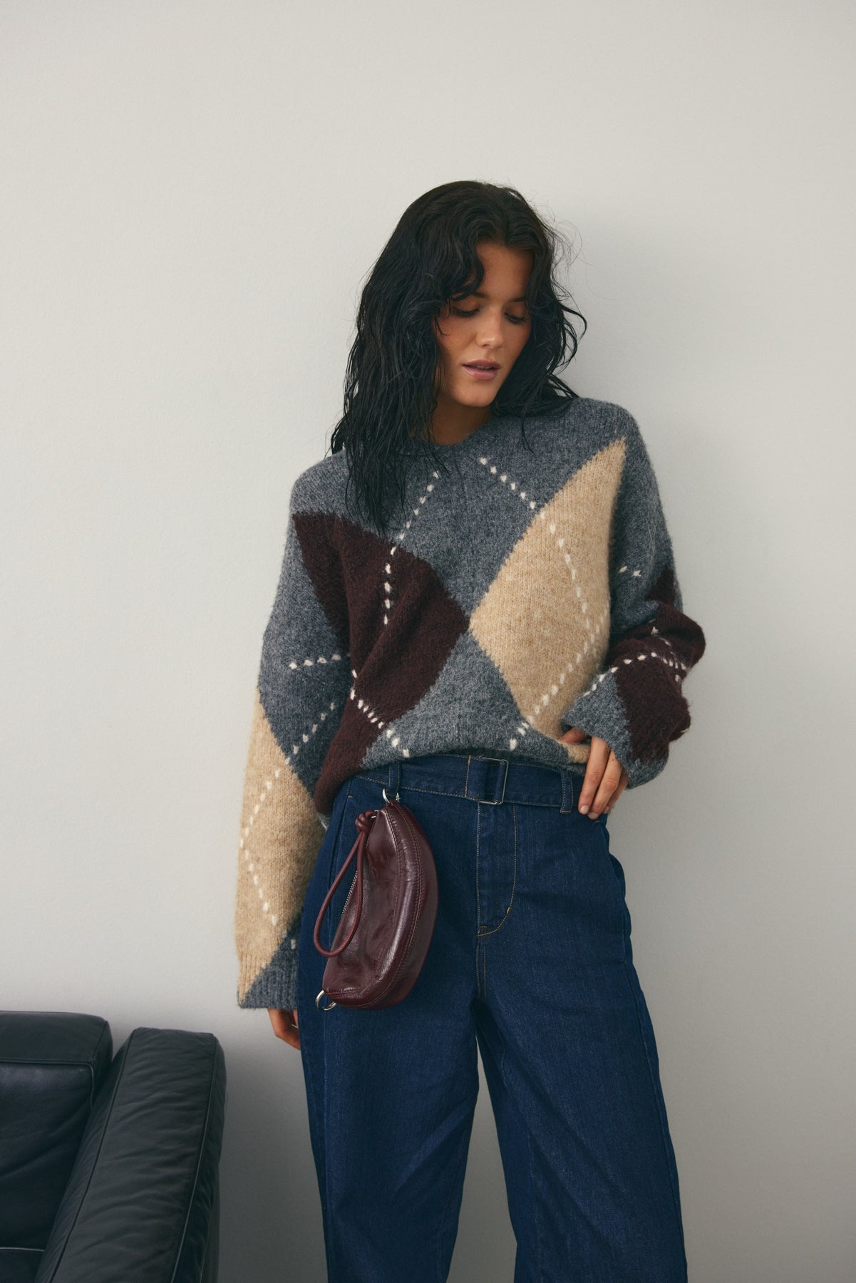 NOELLA Lai Knit Grey Melange