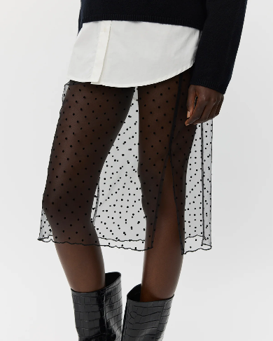 SOFIE SCHNOOR FrancessW Skirt Black Dots