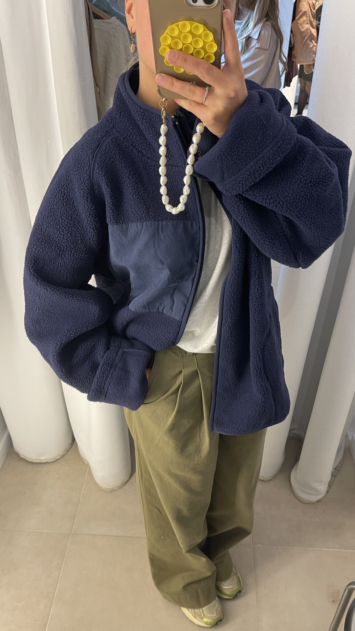 MM Yeliz Fleece Jacket Navy