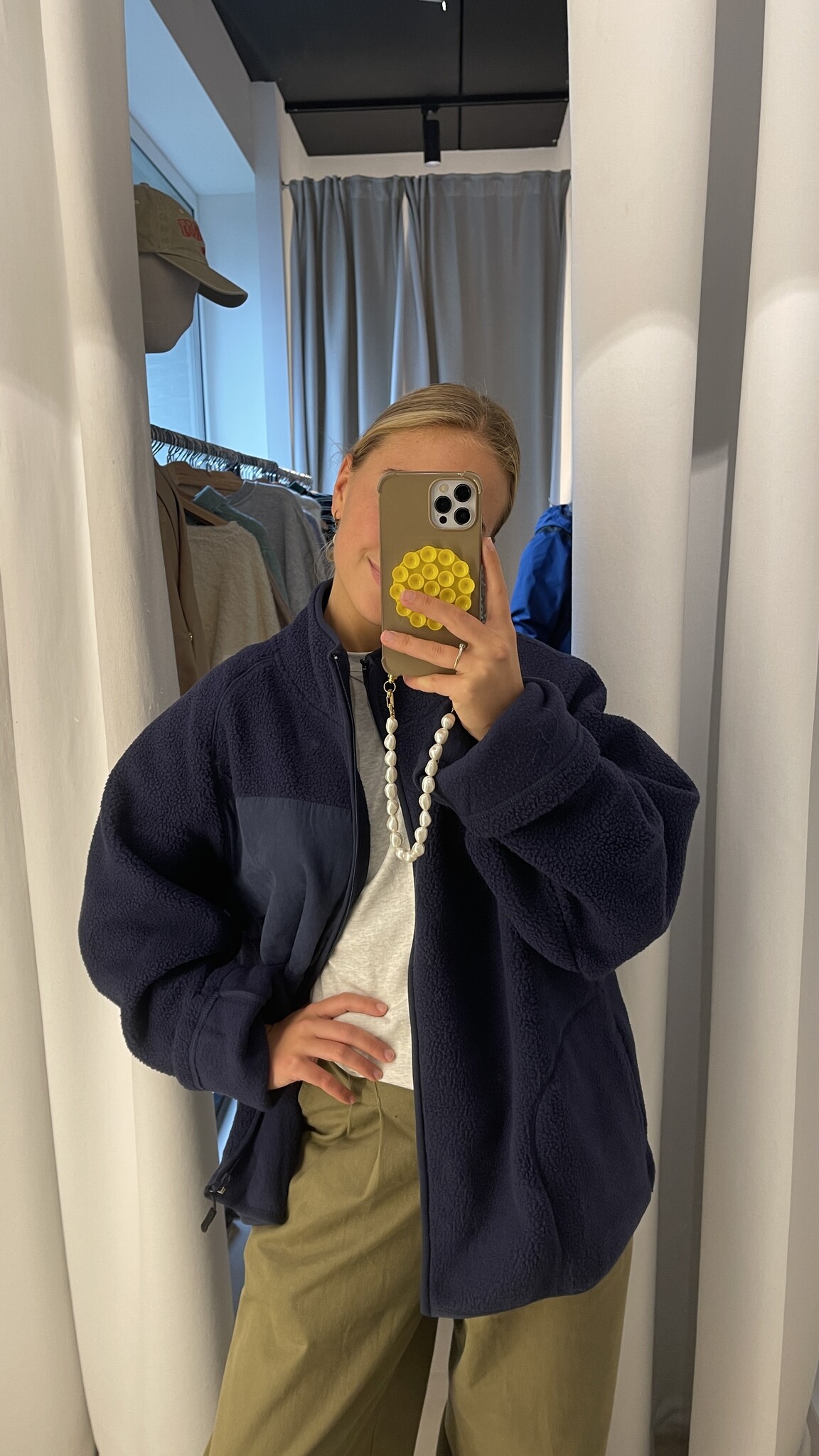 MM Yeliz Fleece Jacket Navy