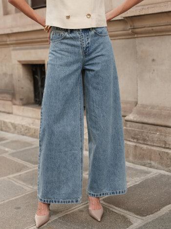 MM Giovani Jeans Wide Legs Light Wash