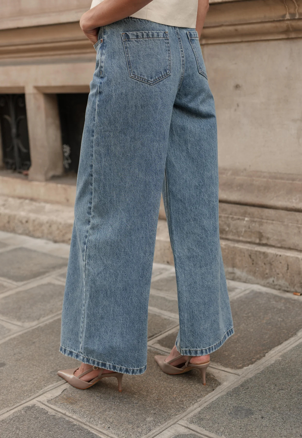 MM Giovani Jeans Wide Legs Light Wash