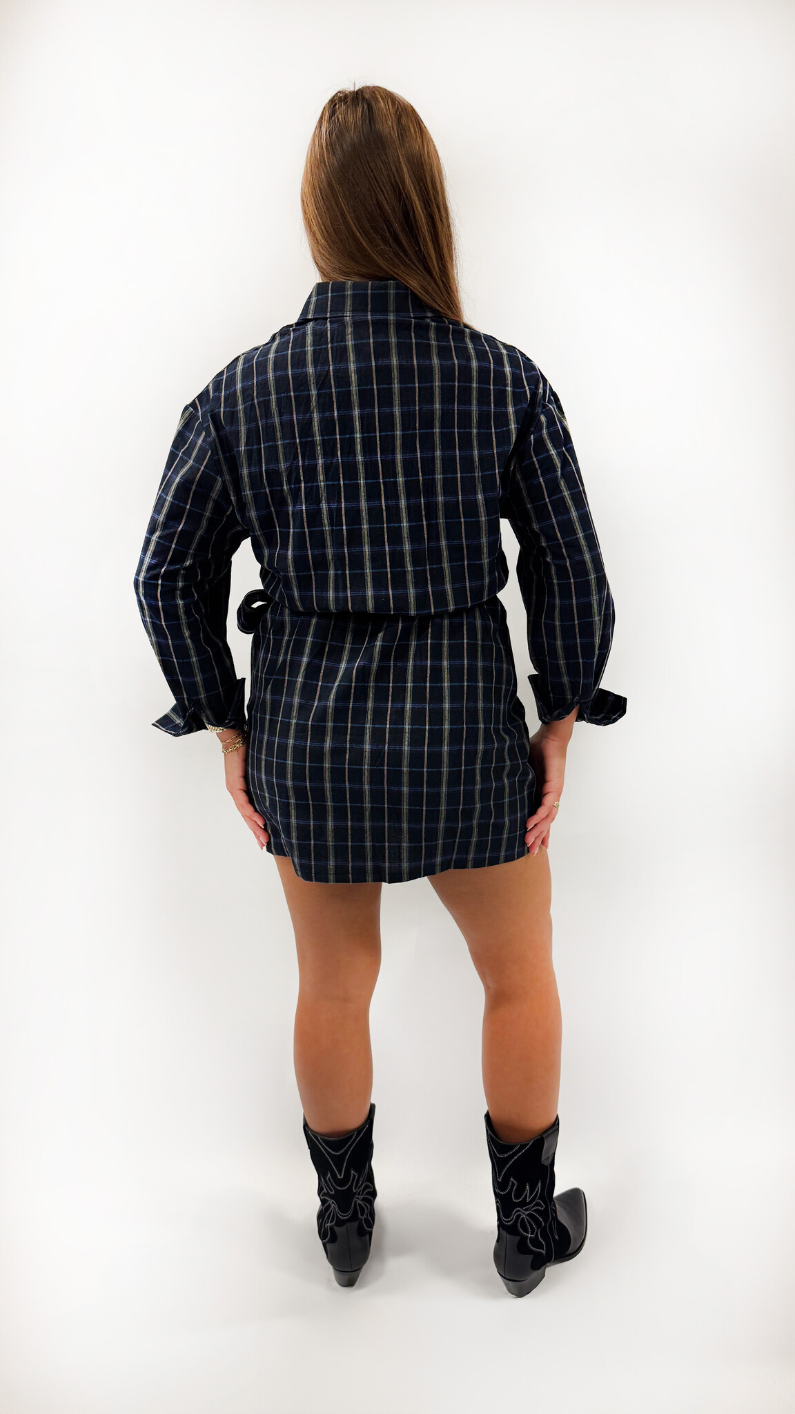 MM Pipa Dress Checkered