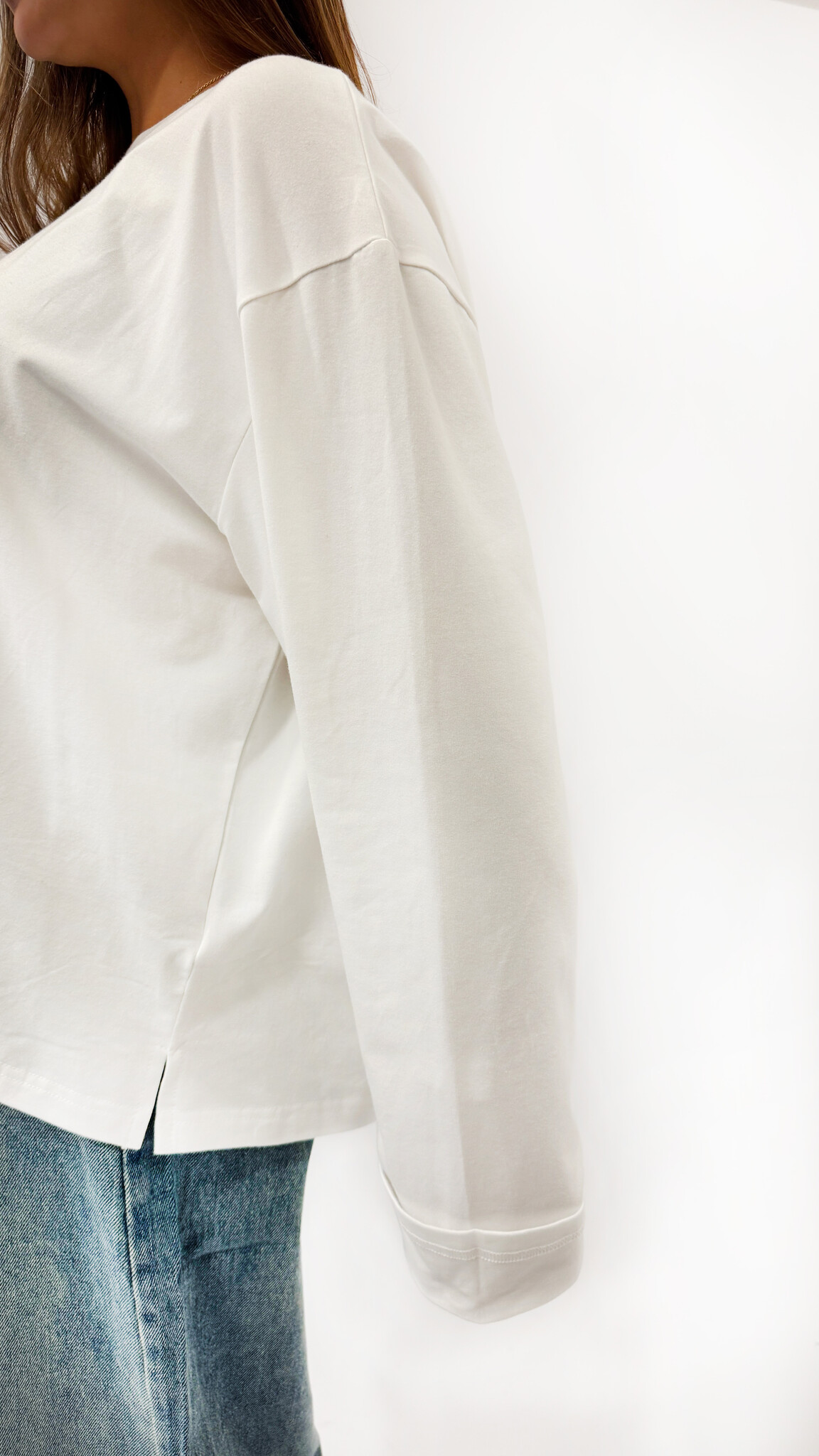 MM Veronique Longsleeve Tee White