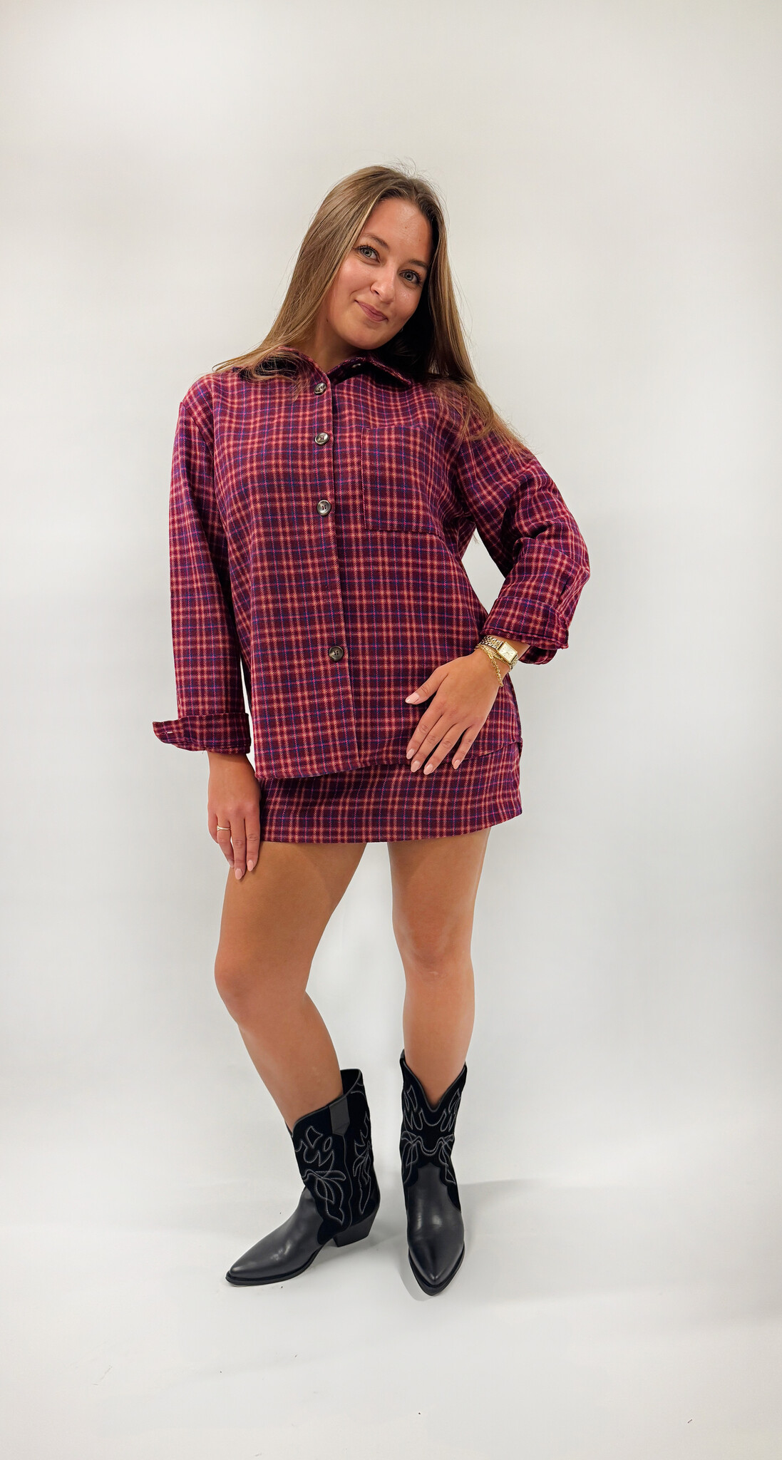 MM Romy Jacket Checkered Pink