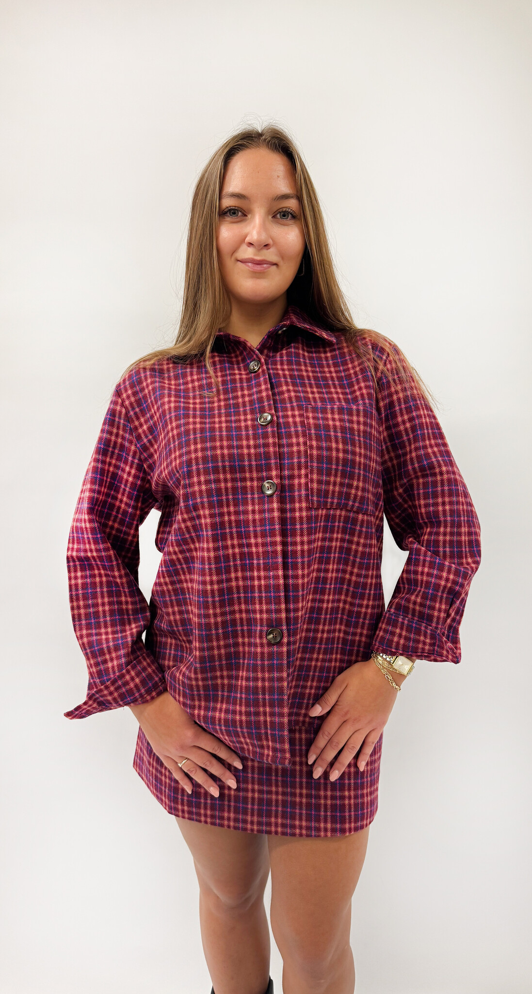 MM Romy Jacket Checkered Pink