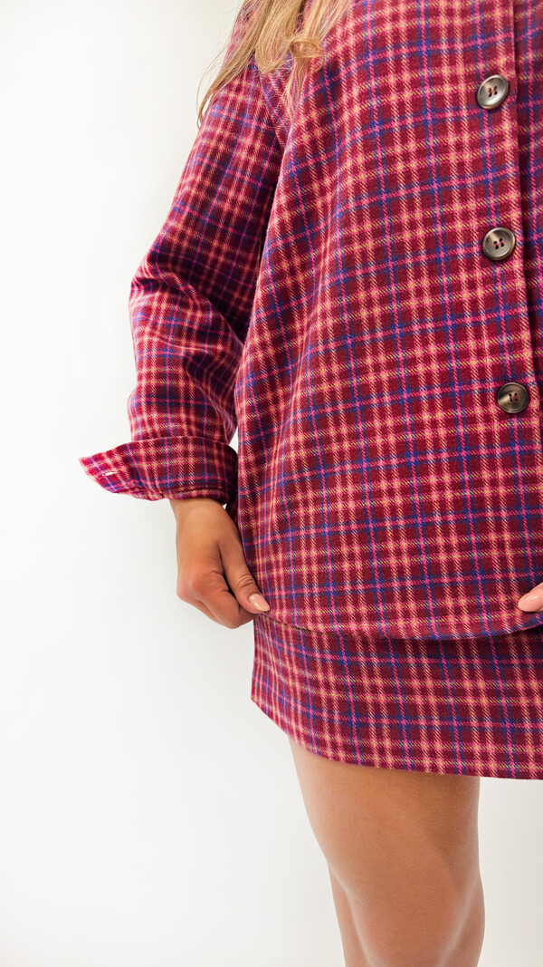 MM Romy Skirt Checkered Pink