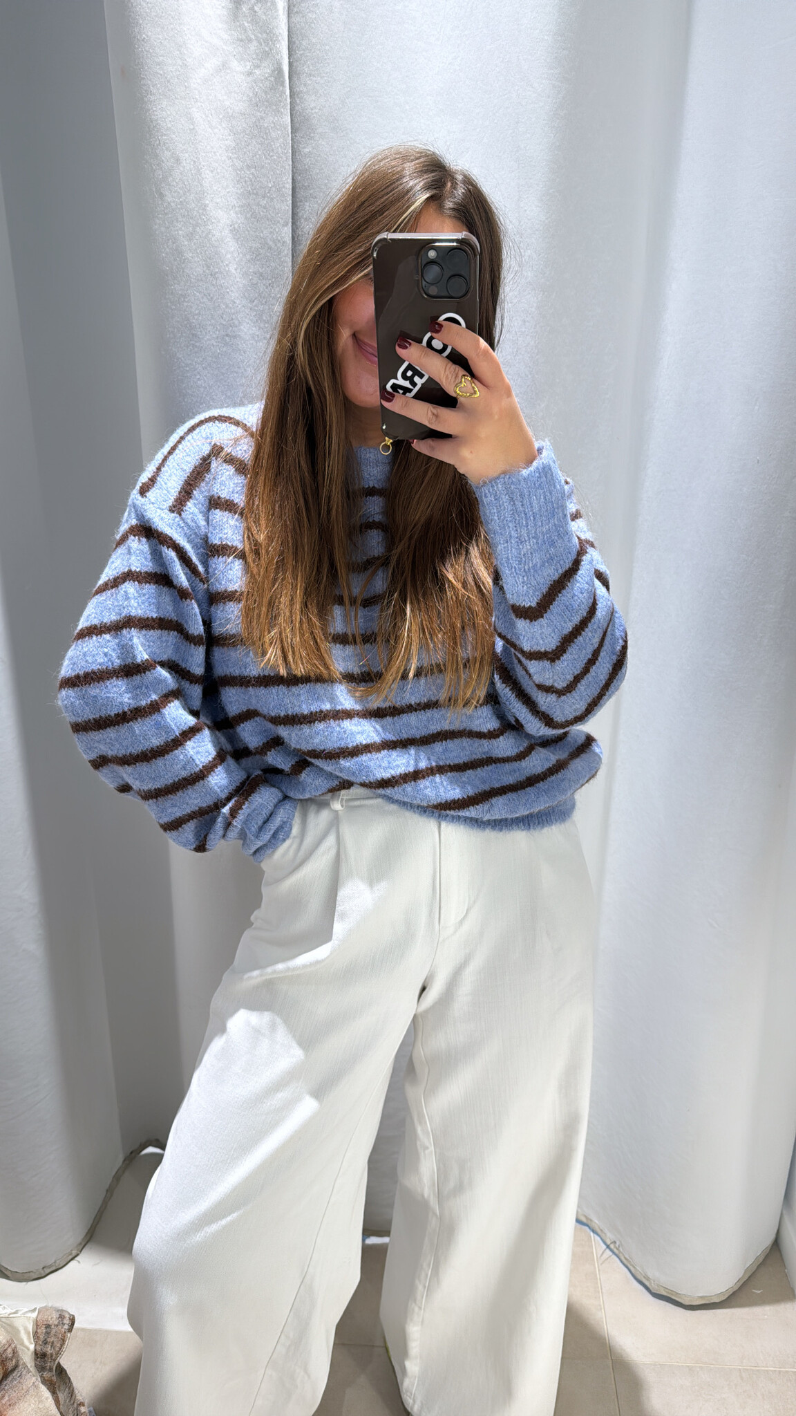 MM Striped Pull Brown Light Blue TU