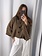 MM Prisley Cape Brown Checkered