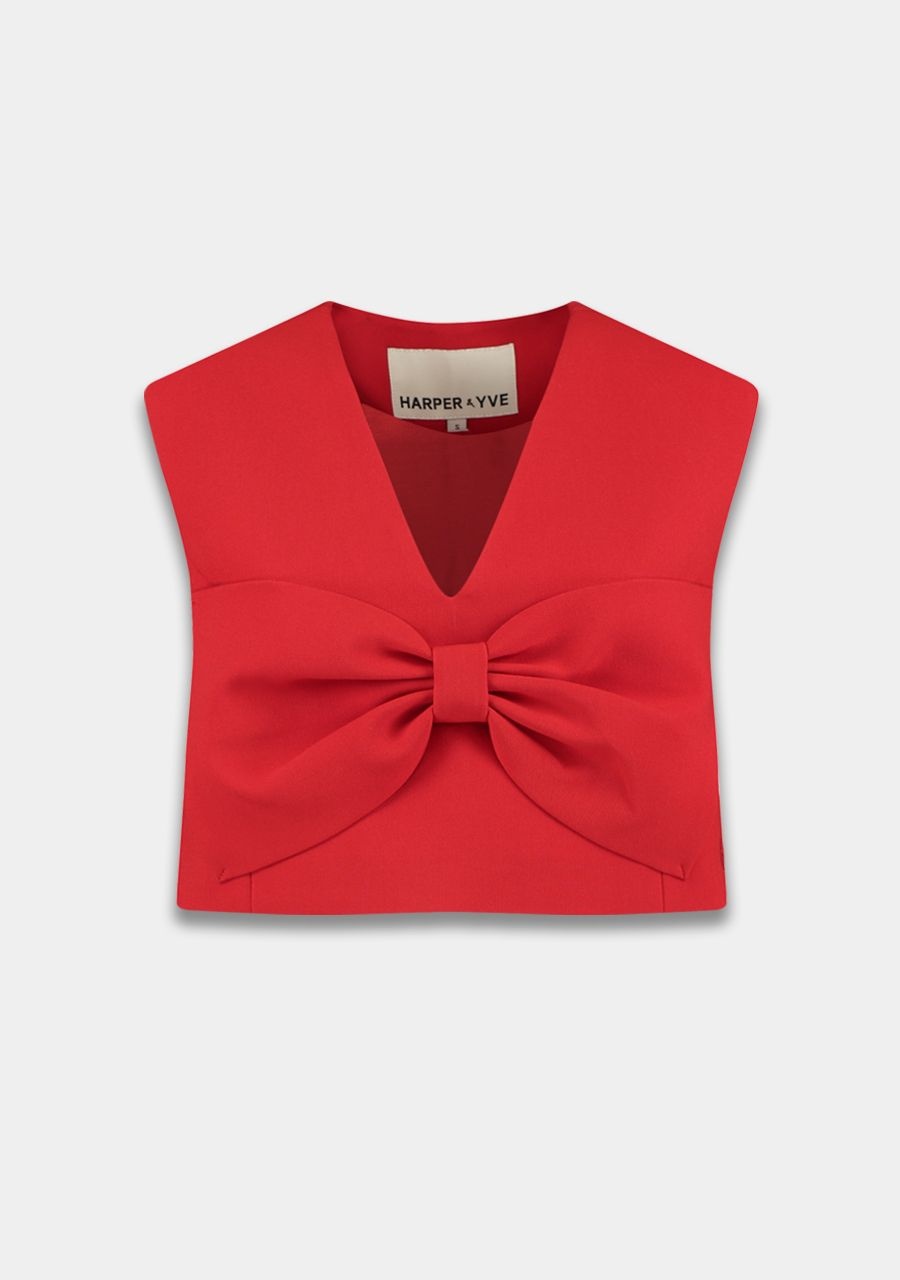 HARPER & YVE Sabrina Top Red