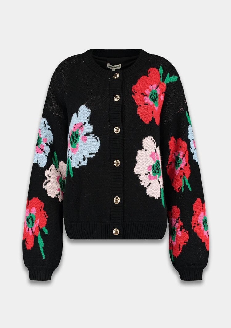 HARPER & YVE Jazz Cardigan Black Flowers