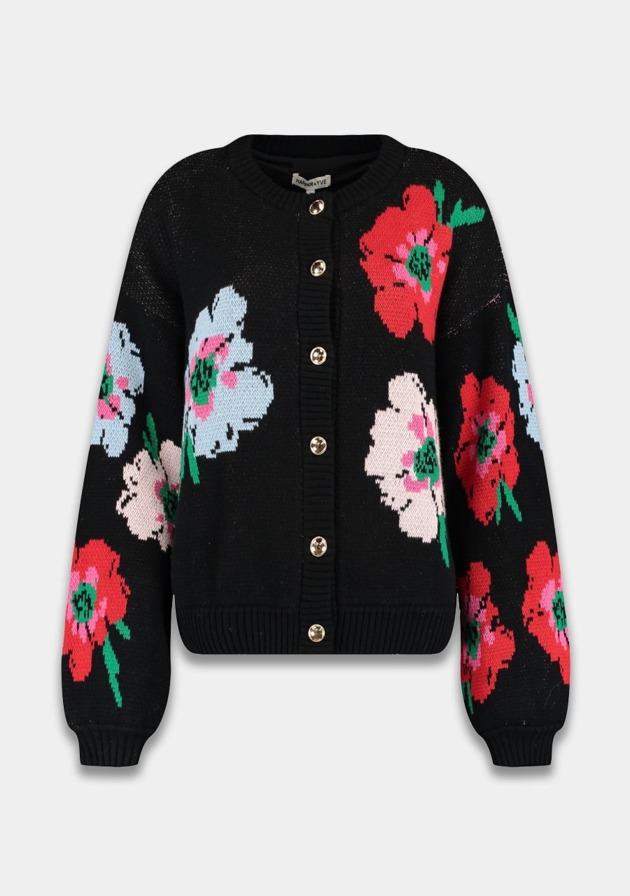 HARPER & YVE Jazz Cardigan Black Flowers