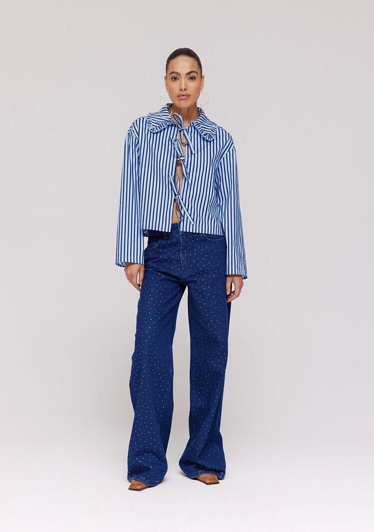 HARPER & YVE Mayra Pants Blue Studs