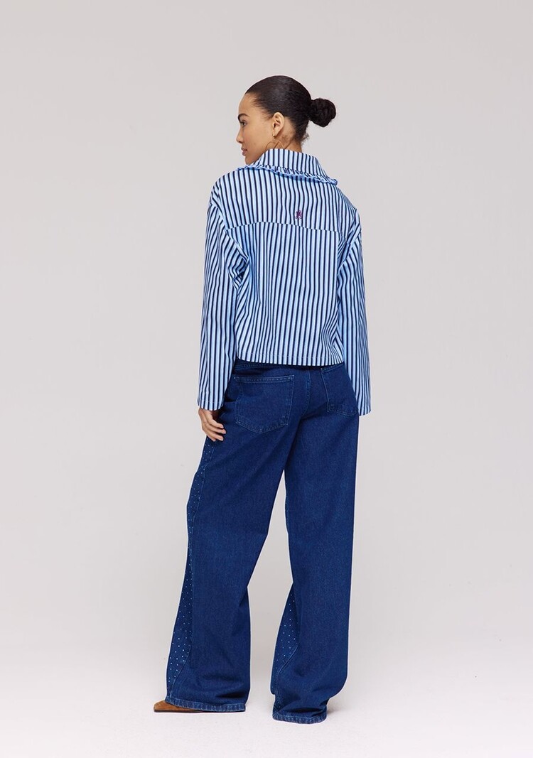HARPER & YVE Mayra Pants Blue Studs
