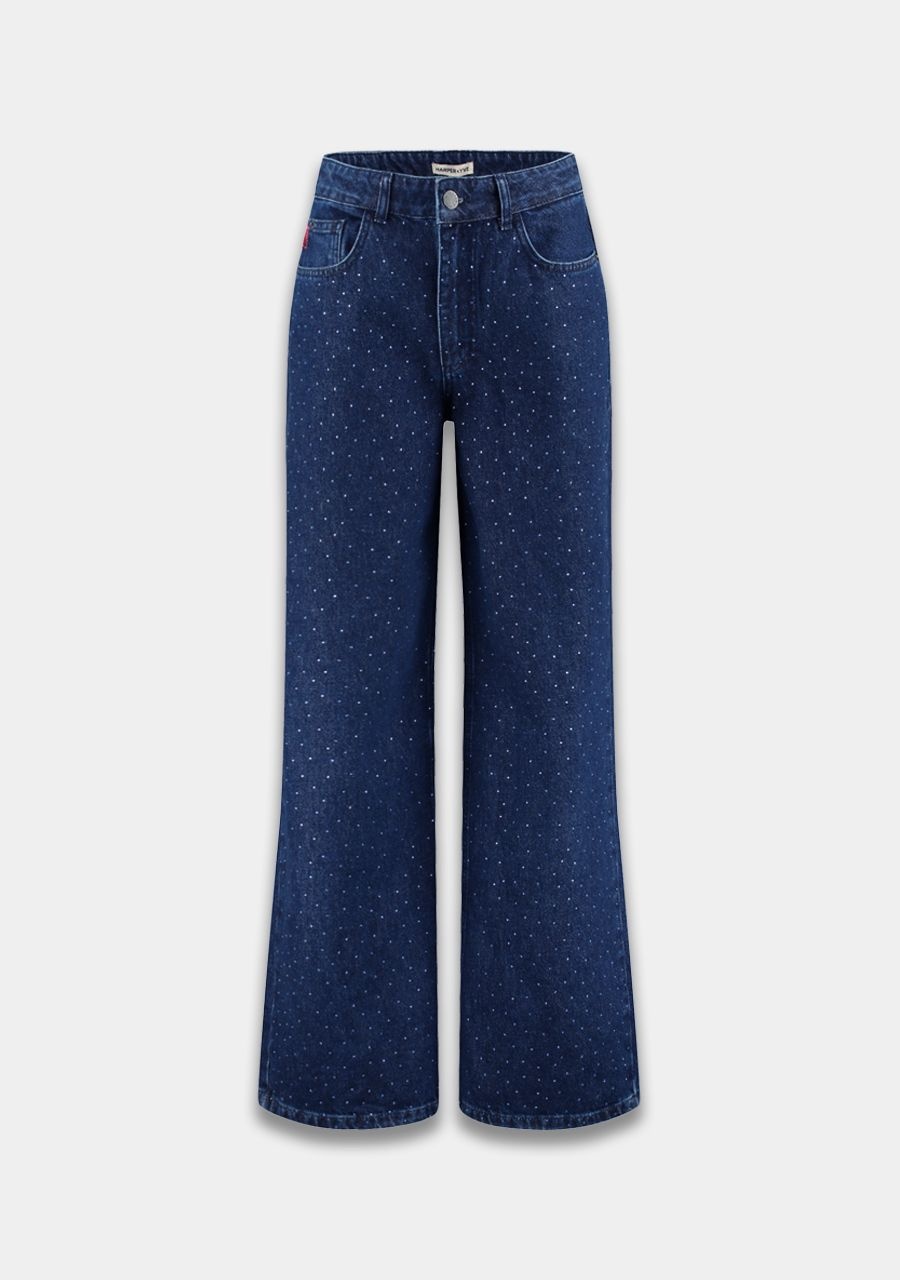 HARPER & YVE Mayra Pants Blue Studs