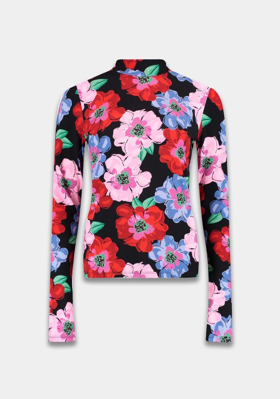 HARPER & YVE Jane Top Black Flowers