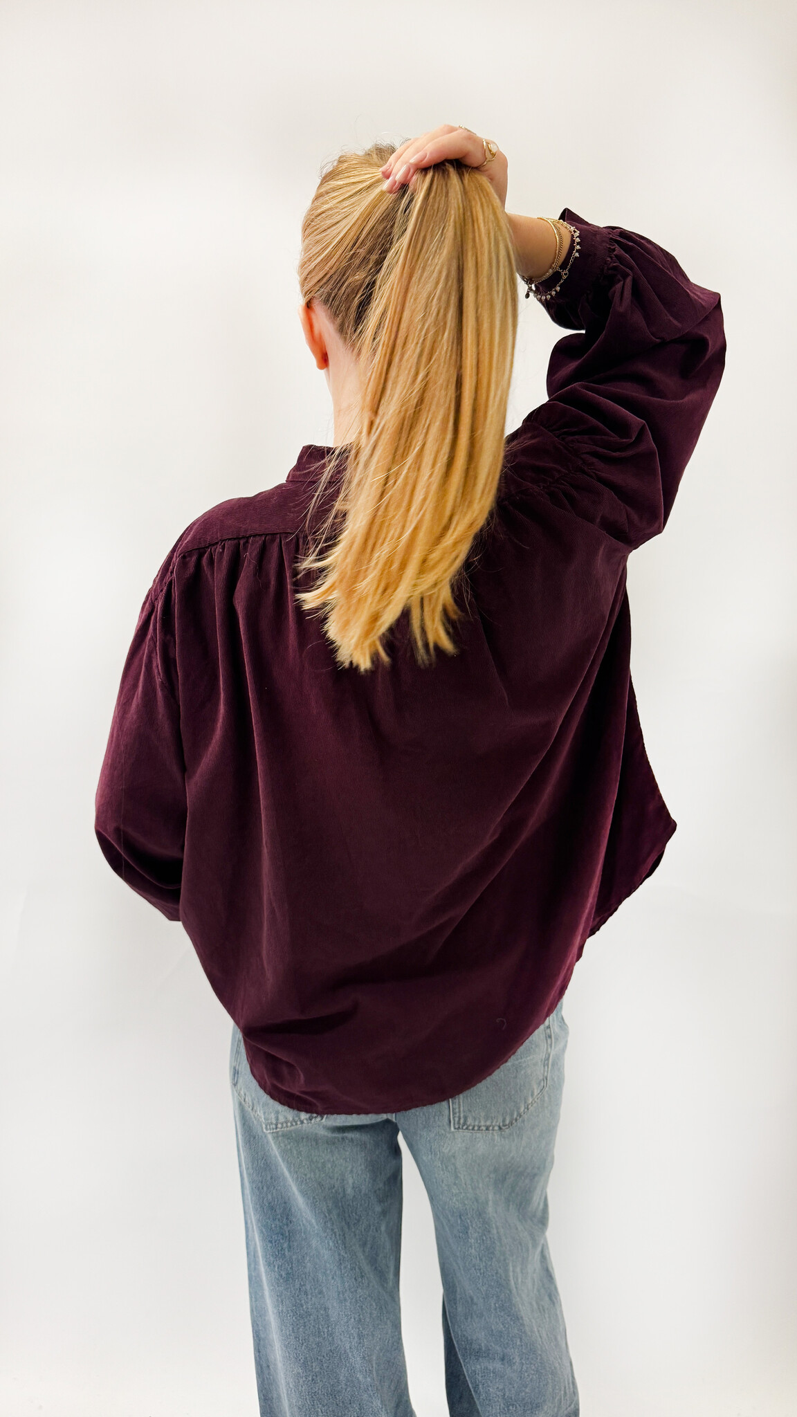 MM Mariette Corduroy Shirt Burgundy