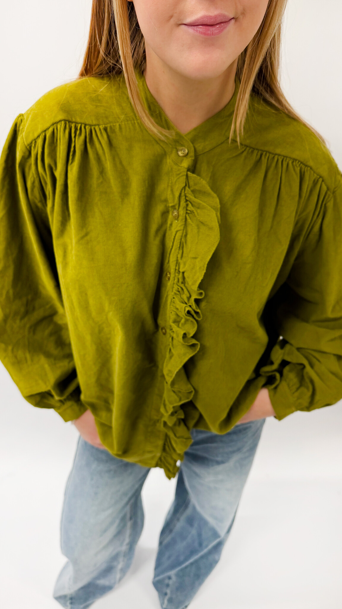 MM Copy of Mariette Corduroy Shirt Burgundy