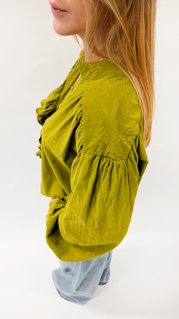 MM Mariette Corduroy Shirt Green