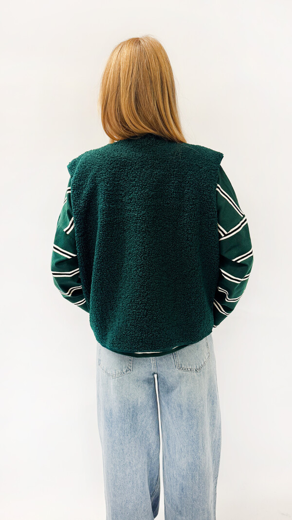 MM Olly Veste Teddy Green