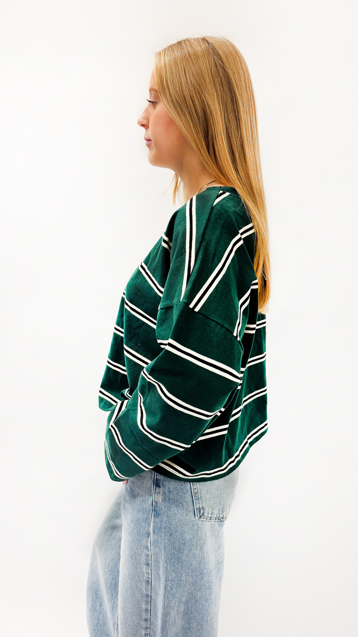 MM Copy of Bowie T-shirt Striped Navy Blue TU