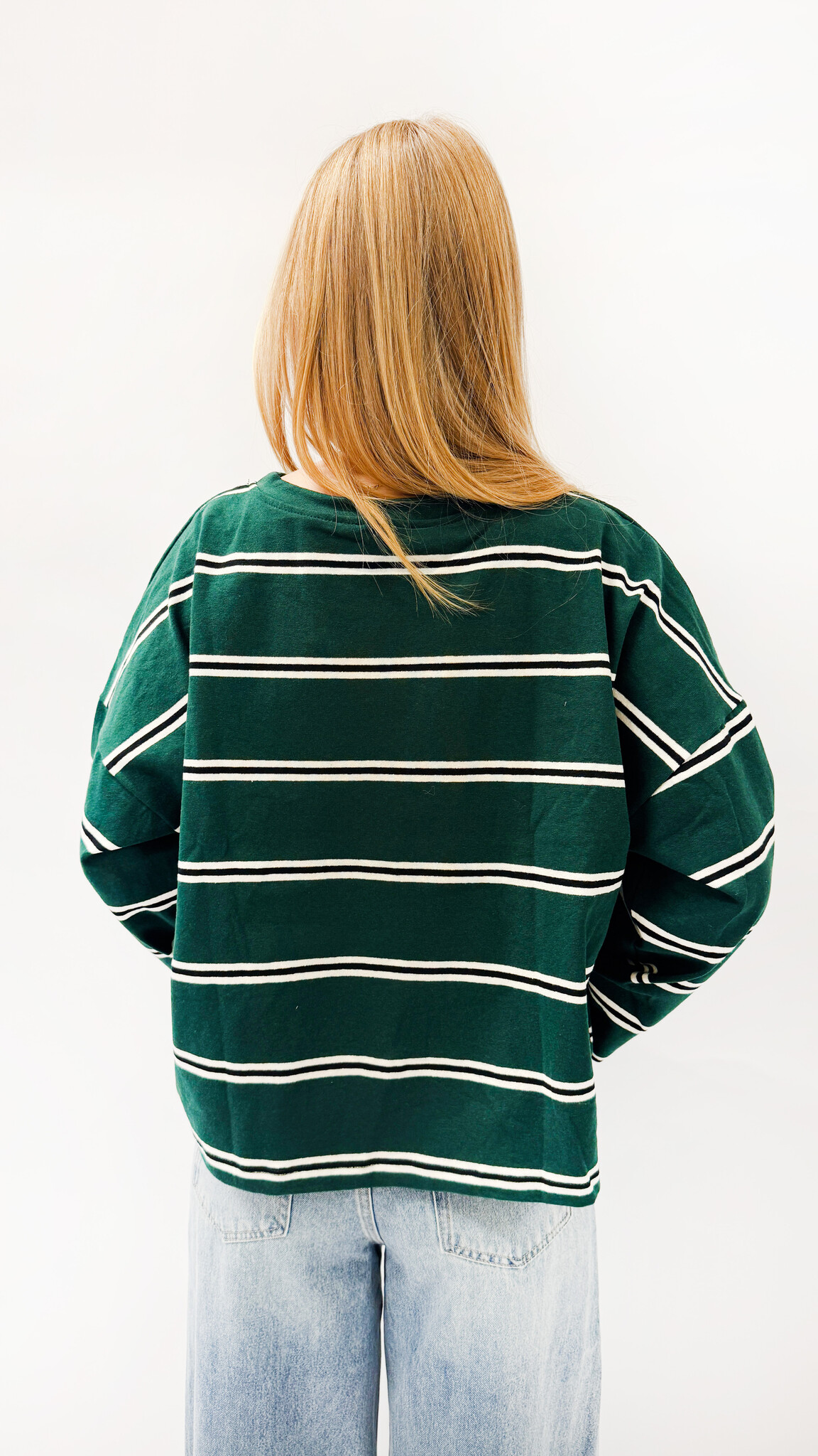 MM Copy of Bowie T-shirt Striped Navy Blue TU