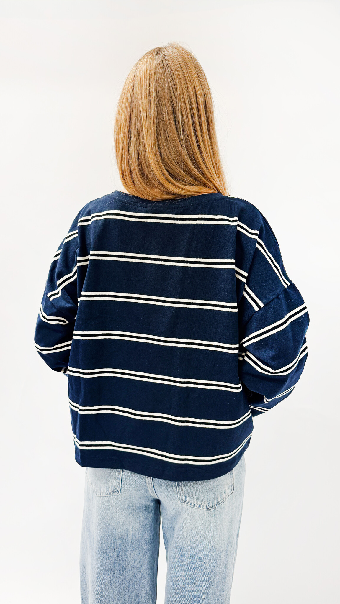 MM Bowie T-shirt Striped Navy Blue TU