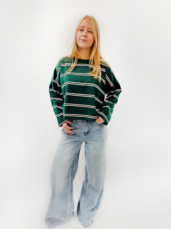 MM Bowie T-shirt Striped Green TU