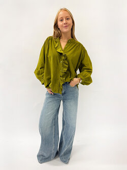 MM Copy of Mariette Corduroy Shirt Burgundy