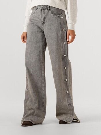 L'AMITIE Side Panel Button Jeans