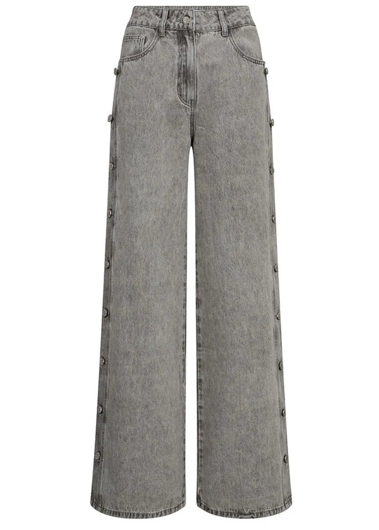 L'AMITIE Side Panel Button Jeans