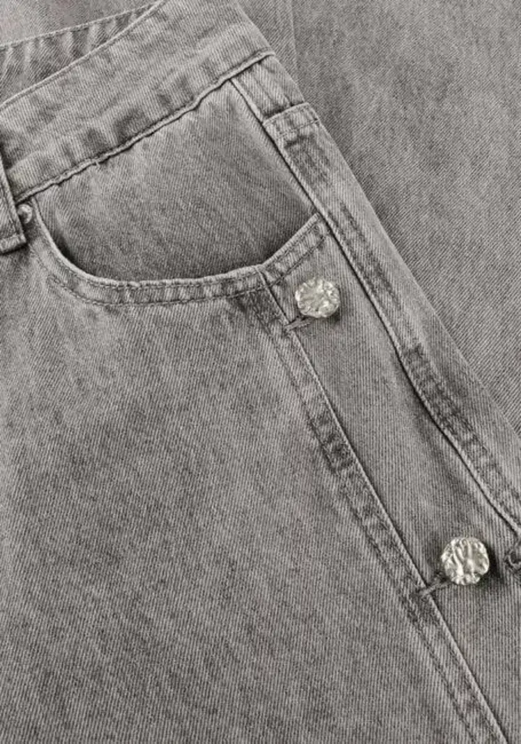 L'AMITIE Side Panel Button Jeans