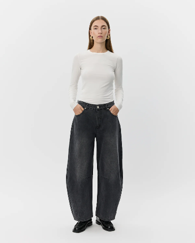 SOFIE SCHNOOR Tomar Jeans Black Balloon