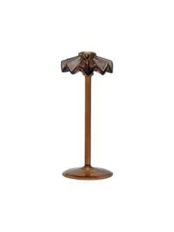 ANNA&NINA Tall Frill Candleholder Brown