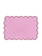 ANNA&NINA Cotton Candy Scalopped Placemat Pink