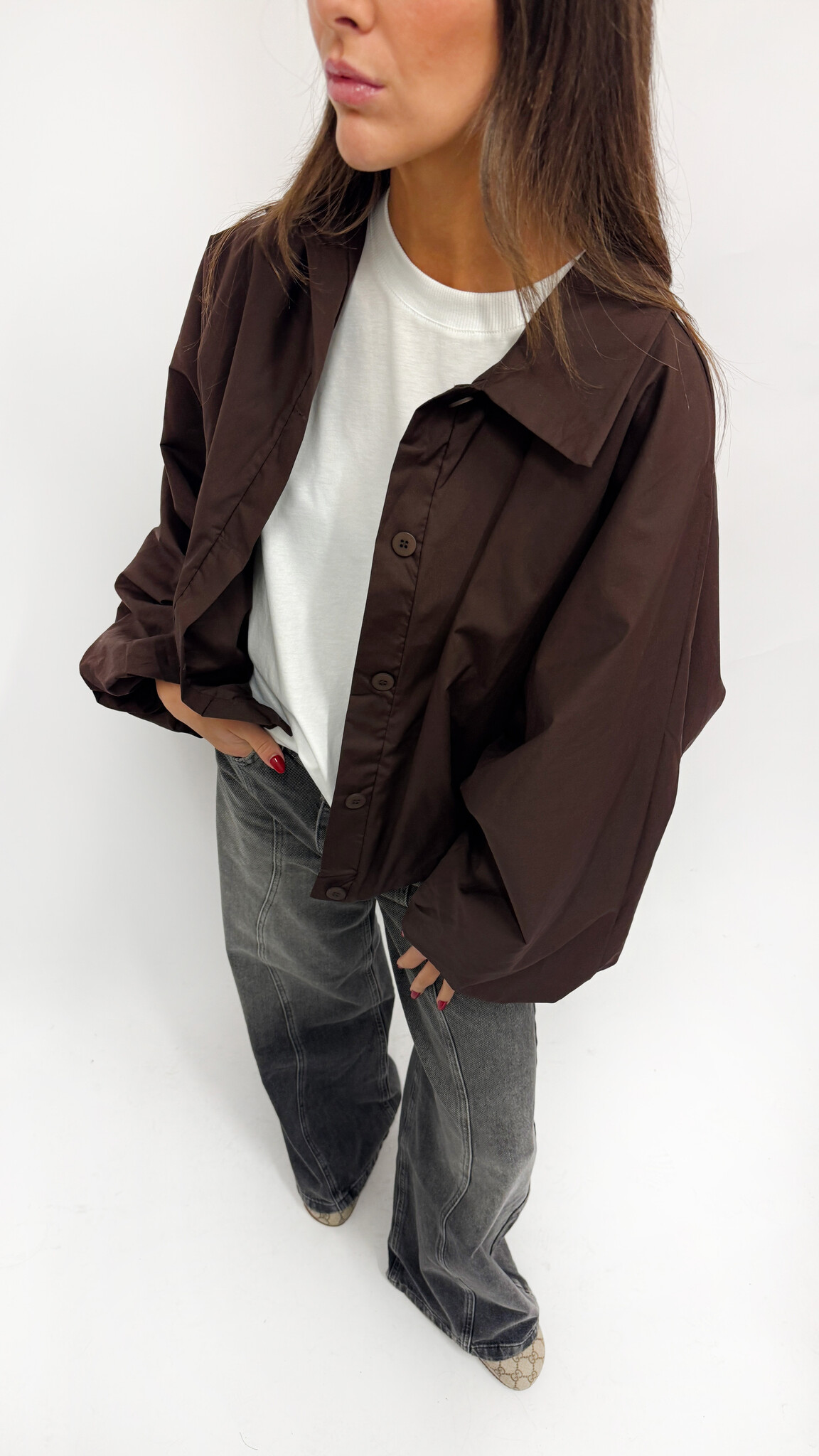 MM Lola Blouse Brown Butterfly TU