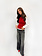 MM Olivia Turtle Neck Top Red