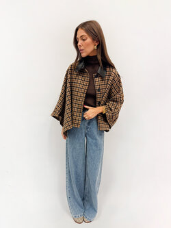 MM Prisley Cape Brown Checkered