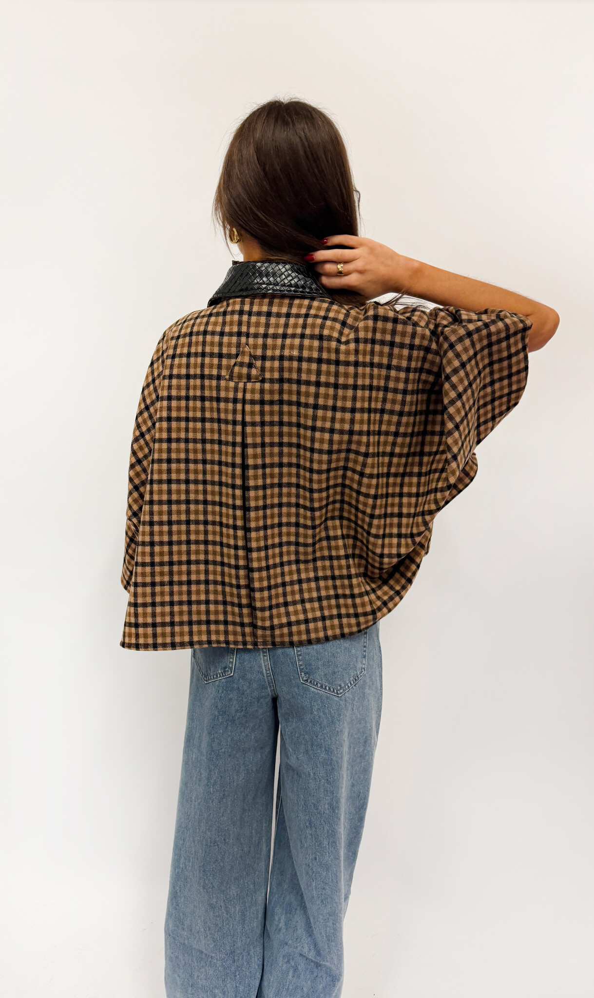 MM Prisley Cape Brown Checkered