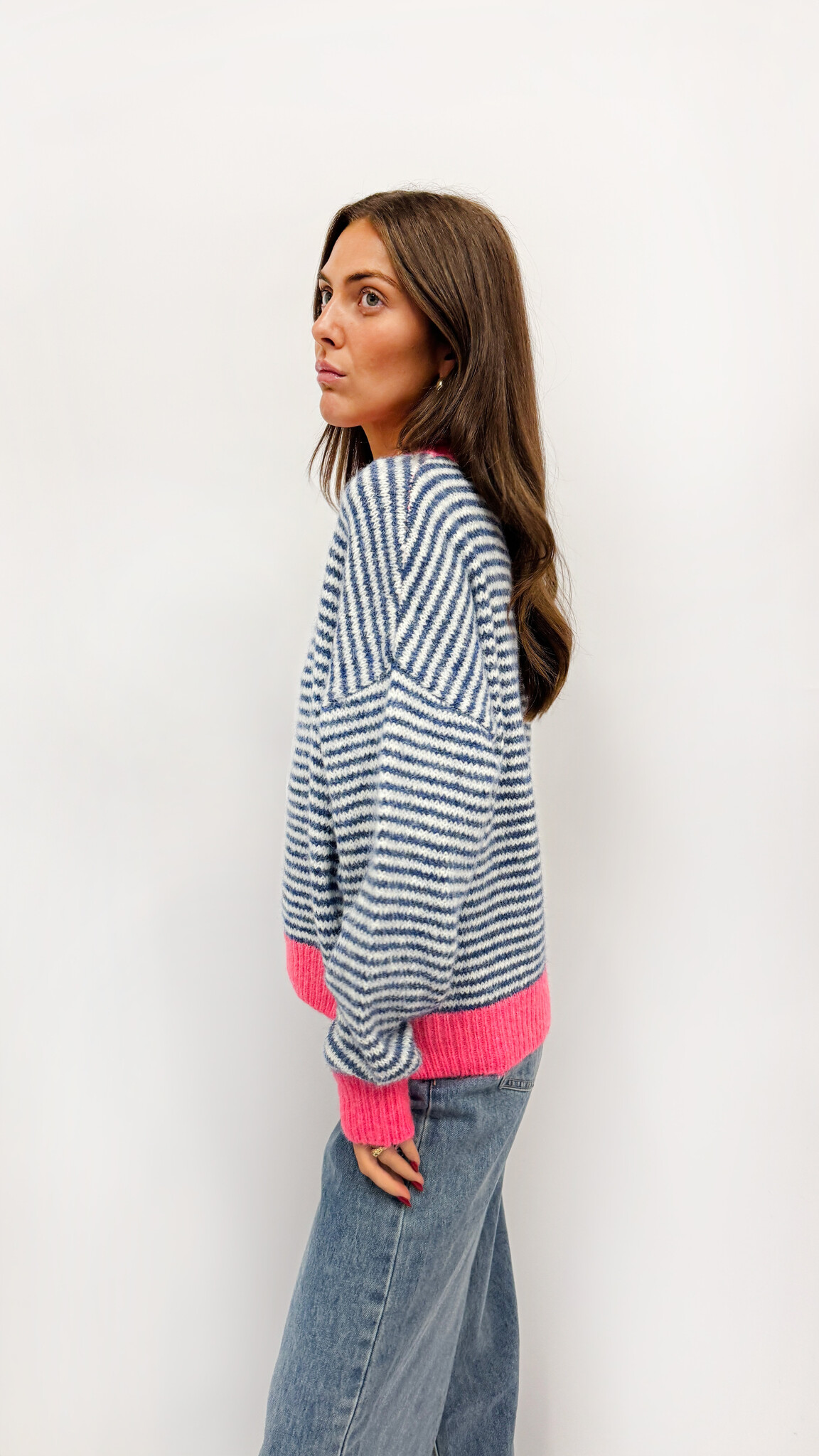 MM Lennie Sweater Stripes TU Blue Pink