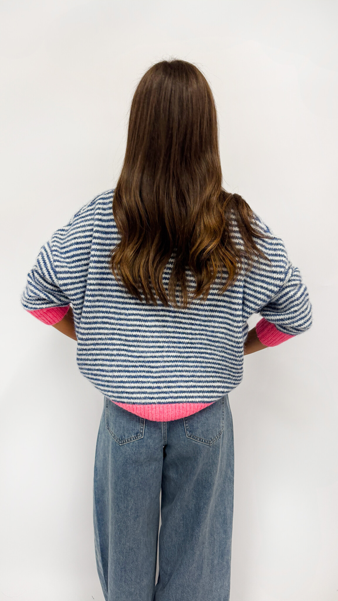 MM Lennie Sweater Stripes TU Blue Pink