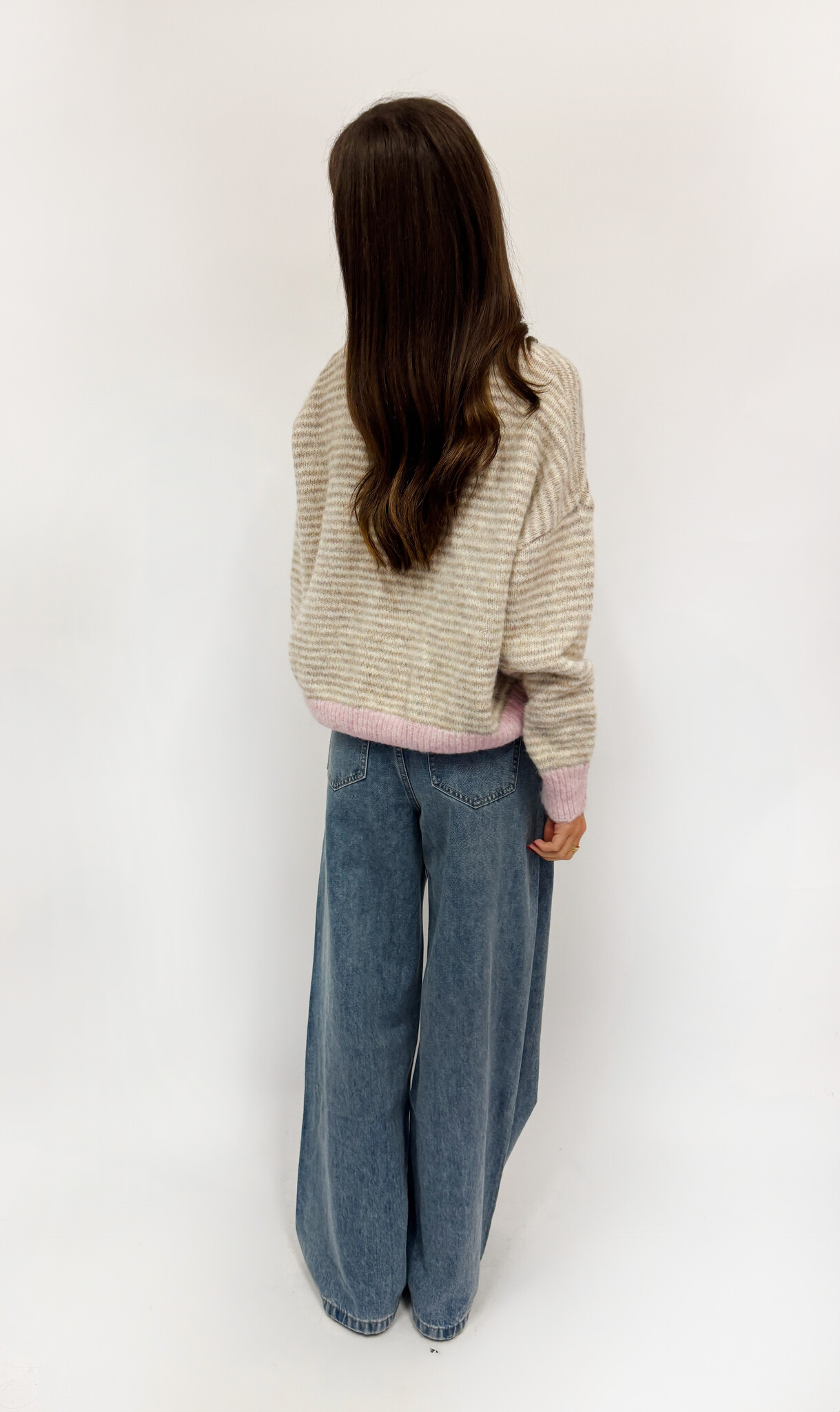 MM Lennie Sweater Stripes TU Beige Pink