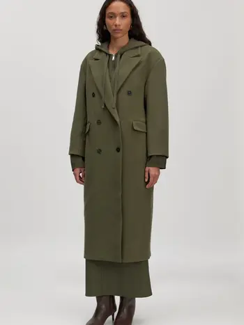 EDITED Leana Coat Grape Leaf